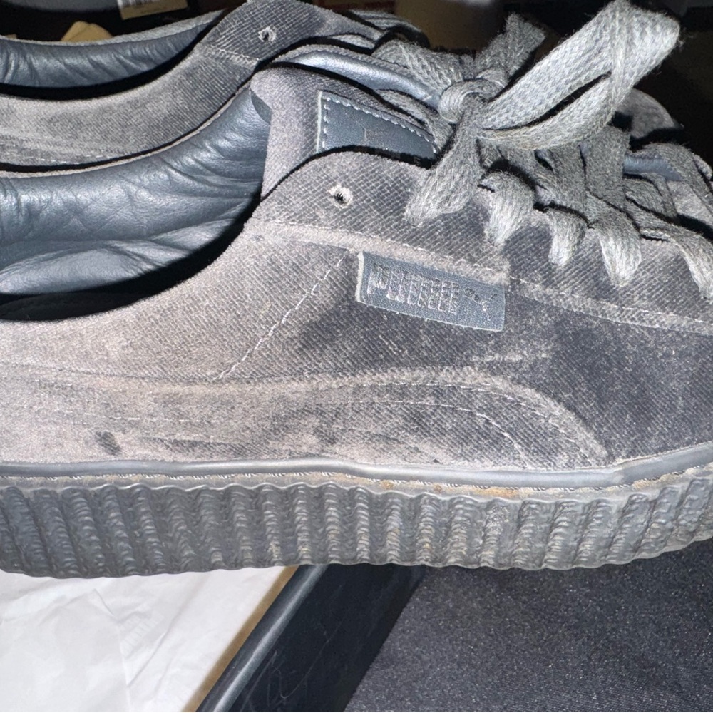 Fenty Puma Creeper Velvet Glacier Gray Sneakers